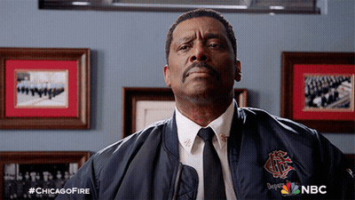 Man In Chicago Fire Jacket And Tie GIF