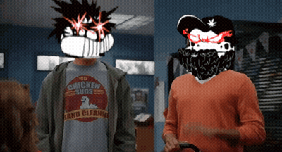 Man In Chicken Suos Shirt GIF