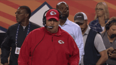 Man In Chiefs Hat And Jacket GIF