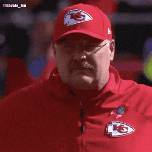 Man In Chiefs Hat Giving Ok Sign GIF