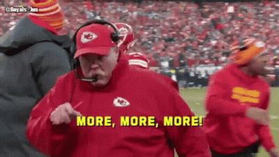 Man In Chiefs Hat In Locker Room GIF