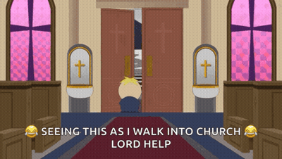 Man In Church Asking For Help GIF