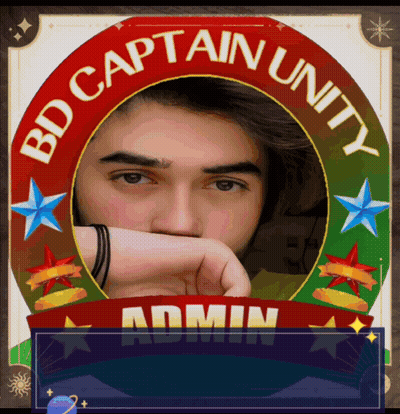 Man In Circle Saying Bd Captain Unity Admin GIF