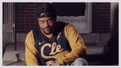 Man In CLE Jersey And Headband GIF