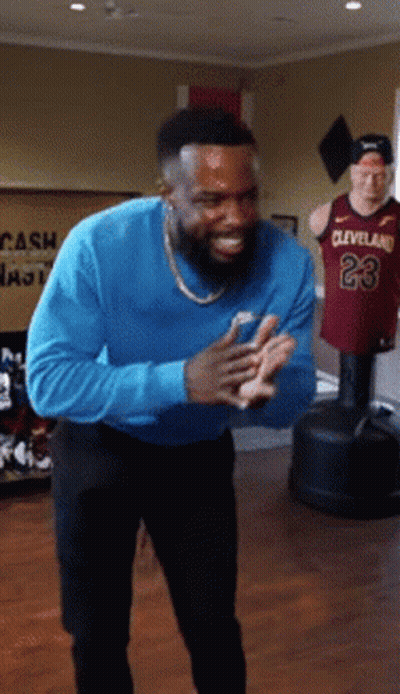 Man In Cleveland 23 Jersey GIF