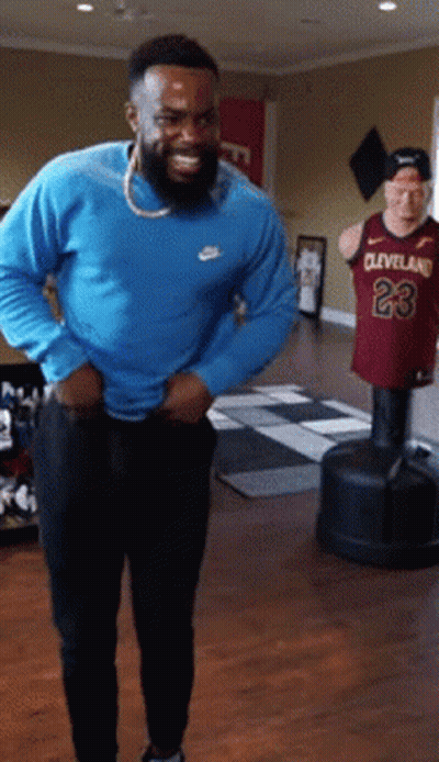 Man In Cleveland 23 Jersey GIF