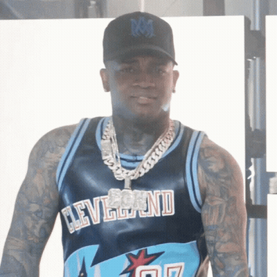 Man In Cleveland Jersey And Hat GIF