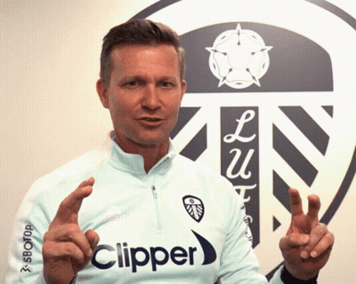 Man In Clipper Shirt Giving Peace Sign GIF