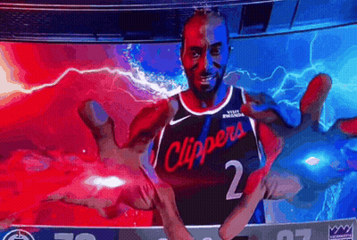 Man In Clippers Jersey Number 2 GIF