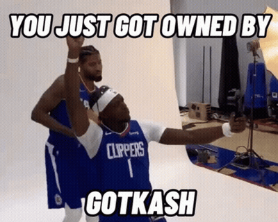 Man In Clippers Jersey Taking Selfie GIF