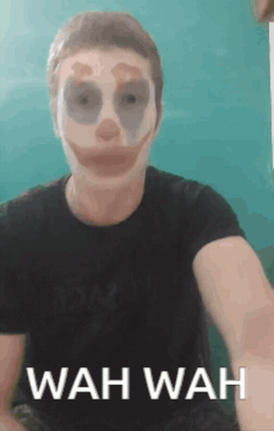 Man In Clown Mask Taking Selfie Wah Wah GIF