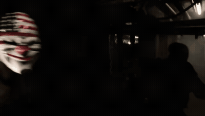 Man In Clown Mask With American Flag GIF