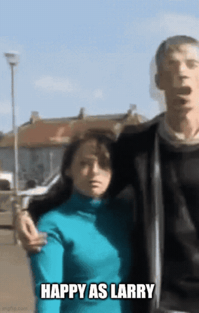 Man In Colorado Shirt Standing With Woman GIF