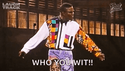 Man In Colorful Jacket Dancing Who You Wit GIF
