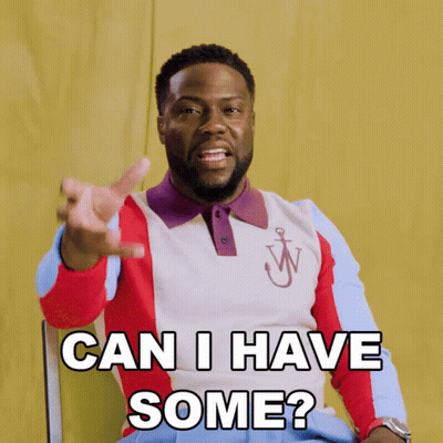Man In Colorful Shirt Asking Can I Have Some GIF