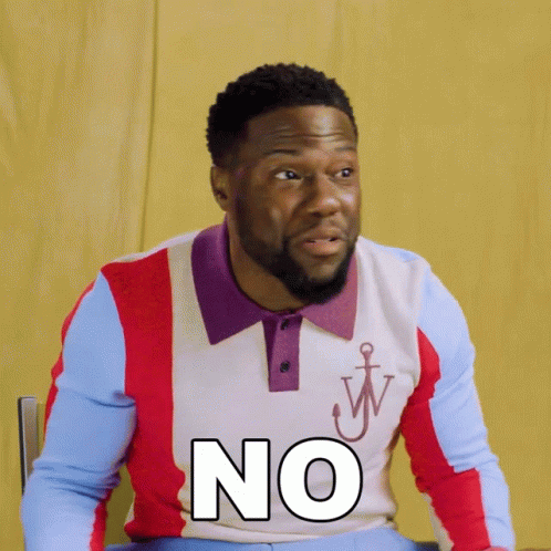 Man In Colorful Shirt Saying No GIF