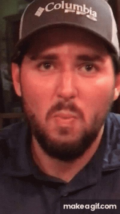 Man In Columbia Hat Making Face GIF