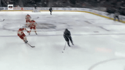 Man In Columbus Blue Jackets Jersey Number 90 GIF