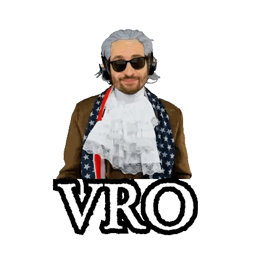 Man In Costume With VRO Sticker