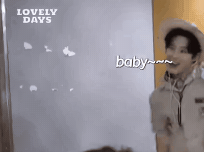 Man In Cowboy Hat And Headphones Says Baby GIF