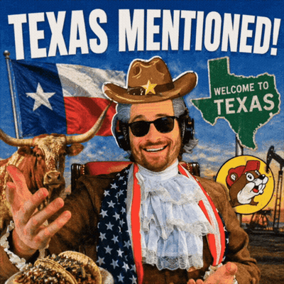 Man In Cowboy Hat And Sunglasses In Texas GIF