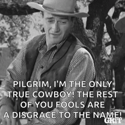 Man In Cowboy Hat By Tree GIF