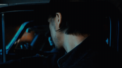 Man In Cowboy Hat Driving Car GIF