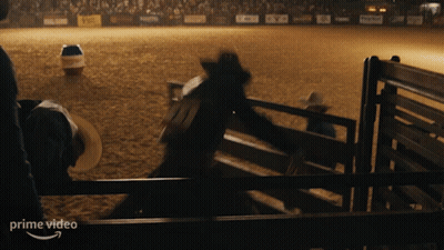 Man In Cowboy Hat In Front Of Fence Prime Video GIF