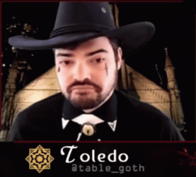 Man In Cowboy Hat Named Toledo GIF
