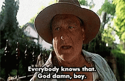 Man In Cowboy Hat Saying Everybody Knows That God Damn Boy GIF