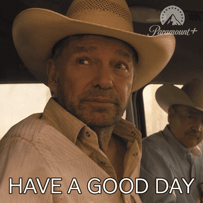 Man In Cowboy Hat Saying Have A Good Day GIF