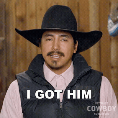 Man In Cowboy Hat Saying I Got Him GIF
