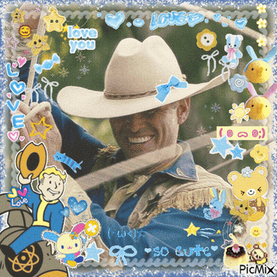 Man In Cowboy Hat Saying Love You GIF