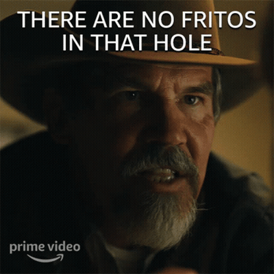 Man In Cowboy Hat Saying There Are No Fritos In That Hole GIF