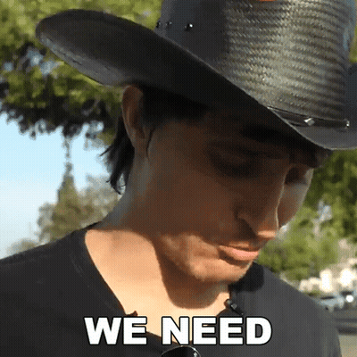 Man In Cowboy Hat Saying We Need GIF