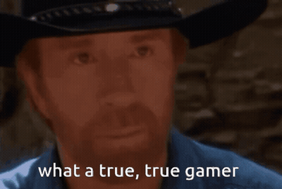 Man In Cowboy Hat Saying What A True True Gamer GIF
