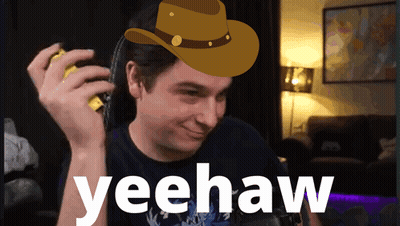Man In Cowboy Hat Saying Yeehaw GIF