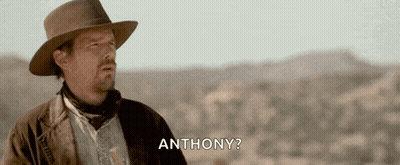 Man In Cowboy Hat Says Anthony GIF