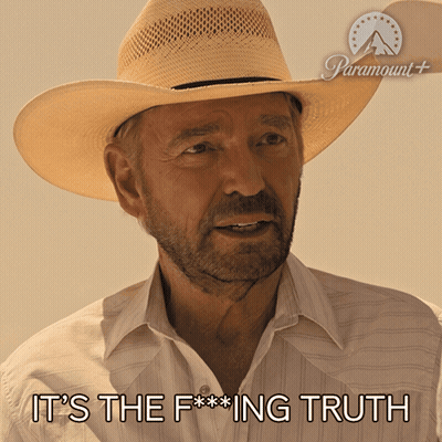 Man In Cowboy Hat Says It's The Fucking Truth GIF