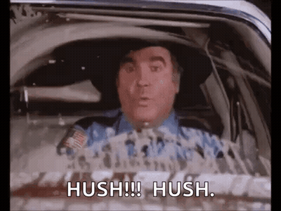 Man In Cowboy Hat Sitting In Car Saying Hush Hush GIF