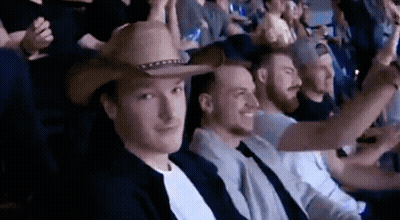 Man In Cowboy Hat Sitting GIF