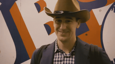 Man In Cowboy Hat Smiling GIF
