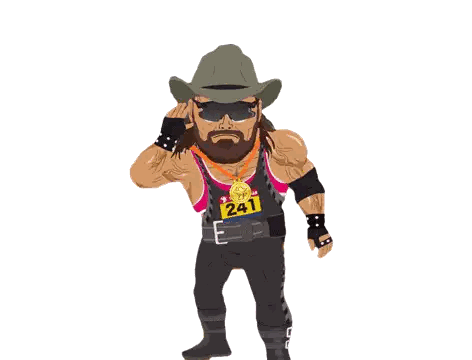 Man In Cowboy Hat With 241 Sticker