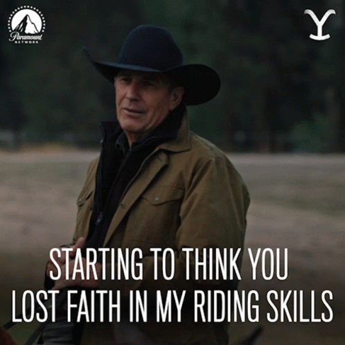 Man In Cowboy Hat With Paramount Logo GIF