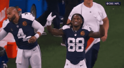 Man In Cowboys Jersey Number 88 GIF