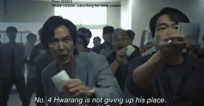 Man In Crowd Saying No To Hwarang GIF