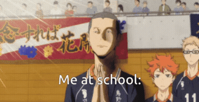 Man In Crowd With Me At School On Face GIF