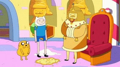Man In Crown Sitting On Chair GIF