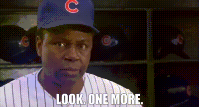 Man In Cubs Hat Saying Look One More GIF