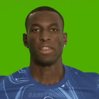 Man In Dandy Music Shirt With Skull On Neck GIF